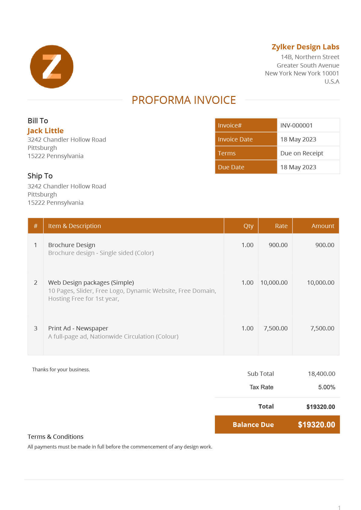 Free Pro Forma Invoice Template | Generate Proforma Invoices regarding Proforma Invoice Template Sample