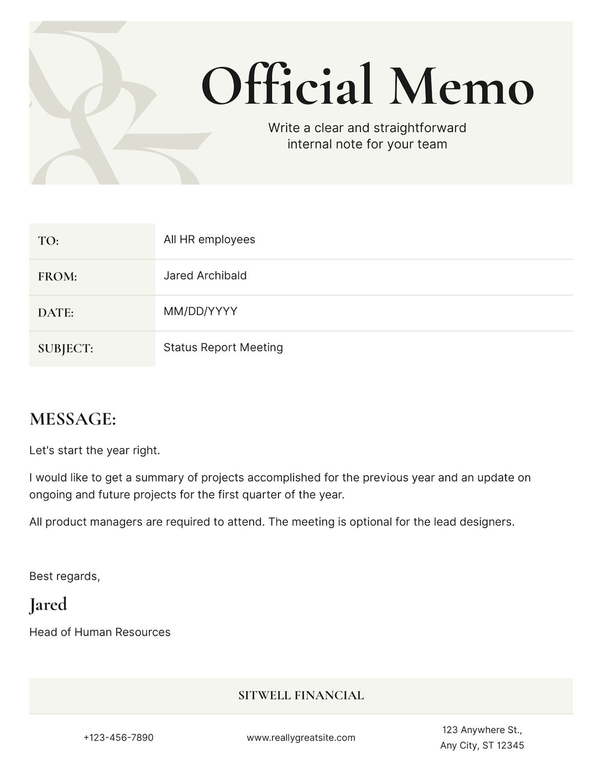 Free, Professional And Customizable Memo Templates | Canva inside Memo Sample Template