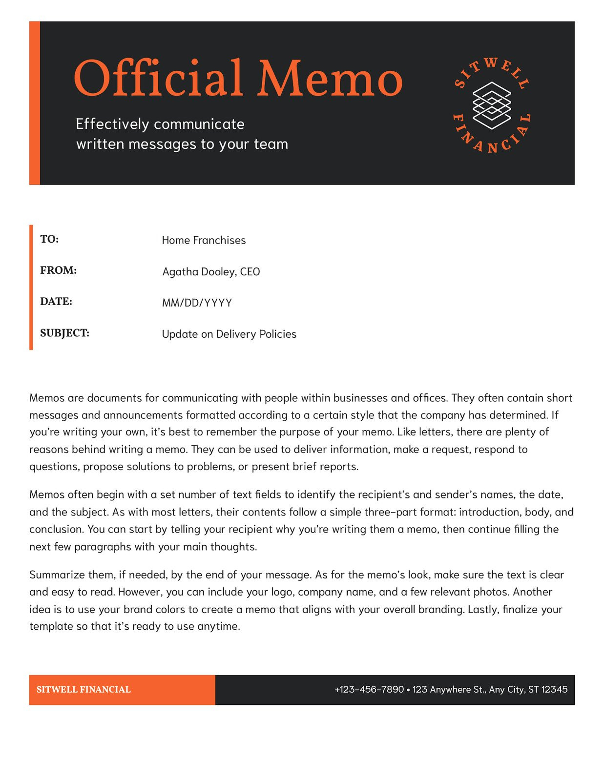 Sample Business Memo Template Template Samples Sample Business Memo Template Template Samples