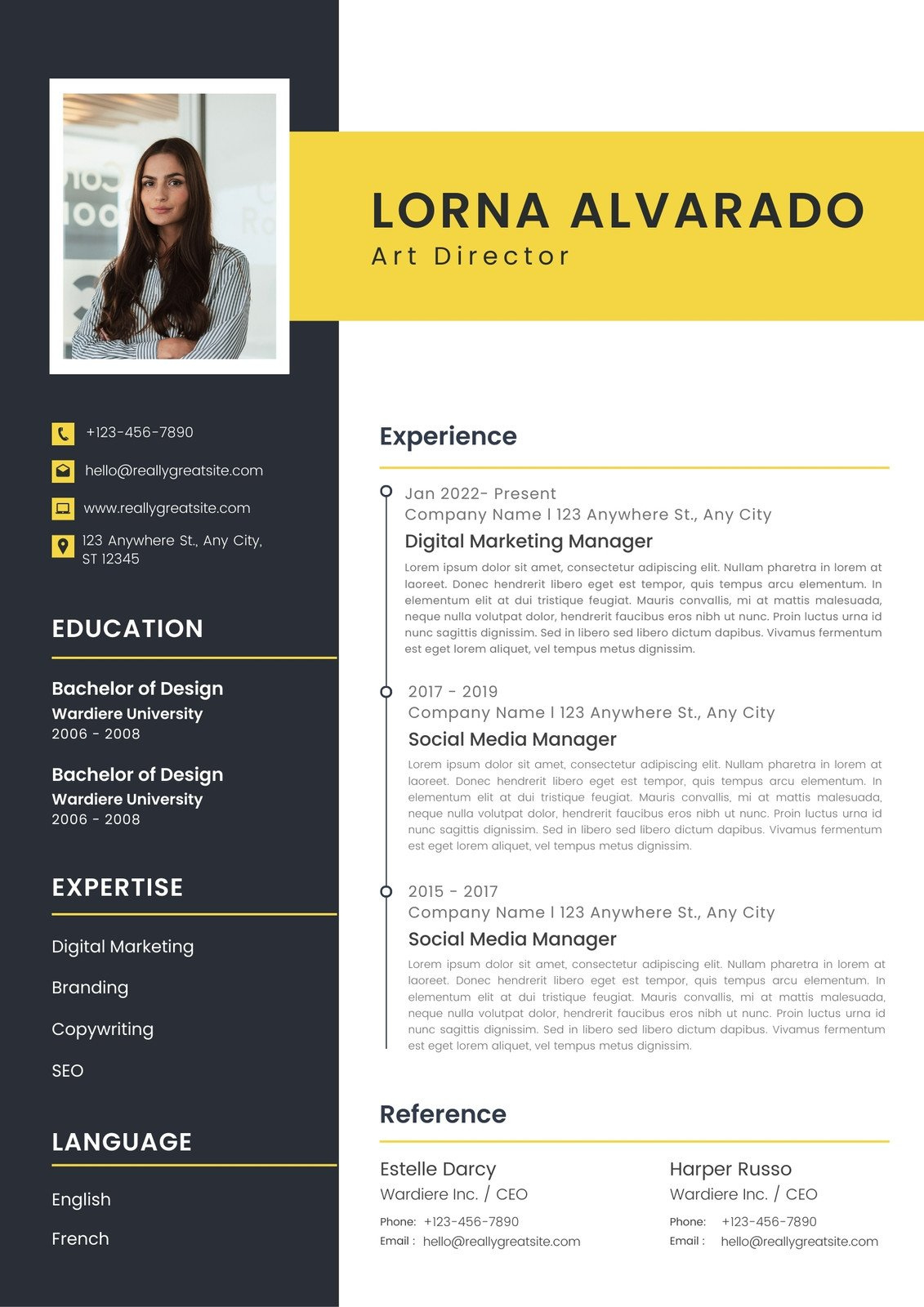 Free Professional Simple Resume Templates To Customize | Canva throughout Modern Resume Sample Templates