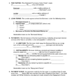 Free Promissory Note Templates   Pdf | Word – Eforms Inside Promissory Note Template Sample