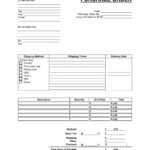 Free Purchase Order (Po) Template | Printable Pdf & Word Intended For Purchase Order Form Template Sample