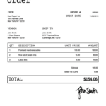 Free Purchase Order Templates | Quickly Create & Send As Pdf With Regard To Purchase Order Form Template Sample