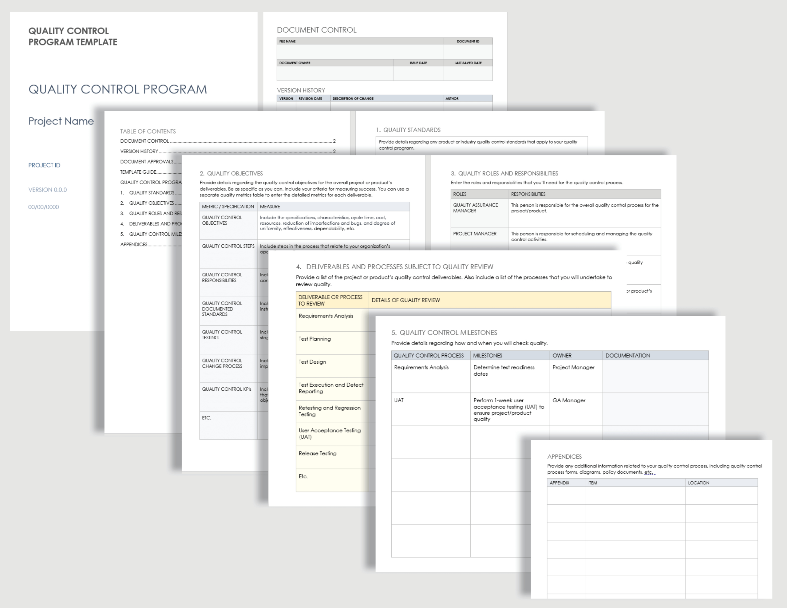 Free Quality Control Templates | Smartsheet pertaining to Industrial Hygiene Sampling Plan Sample Template