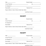 Free Receipt Book Templates | Print 3 Receipts Per Page   Pdf With Regard To Receipt Book Templates Sample