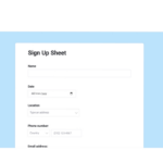 Free Registration Form Template To Help Accurately Capture Data For Sign Up Form Template Sample