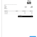 Free Rental Invoice Templates In Word | Billdu For Rent Invoice Sample Template