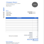 Free Rental Invoice Templates With Regard To Rent Invoice Sample Template