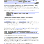 Free Rental / Lease Agreement Templates | Pdf | Word For Free Lease Agreement Sample Templates