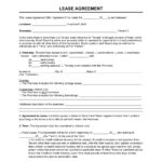 Free Rental & Lease Agreement Templates | Pdf & Word For Free Lease Agreement Sample Templates