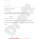 Free Request For Monthly Statements Template   Rocket Lawyer In Statement Of Account Sample Template