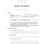 Free Request For Proposal (Rfp) Template | Pdf & Word Inside RFP Proposal Template Sample