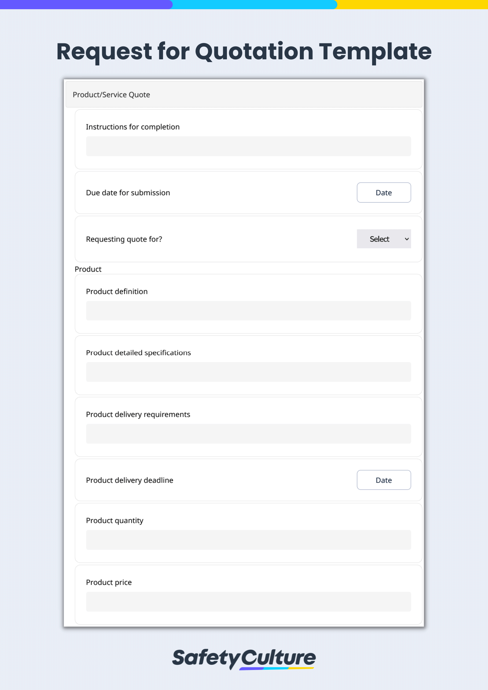 Free Request For Quotation Templates | Pdf | Safetyculture pertaining to Request For Quotation Sample Template