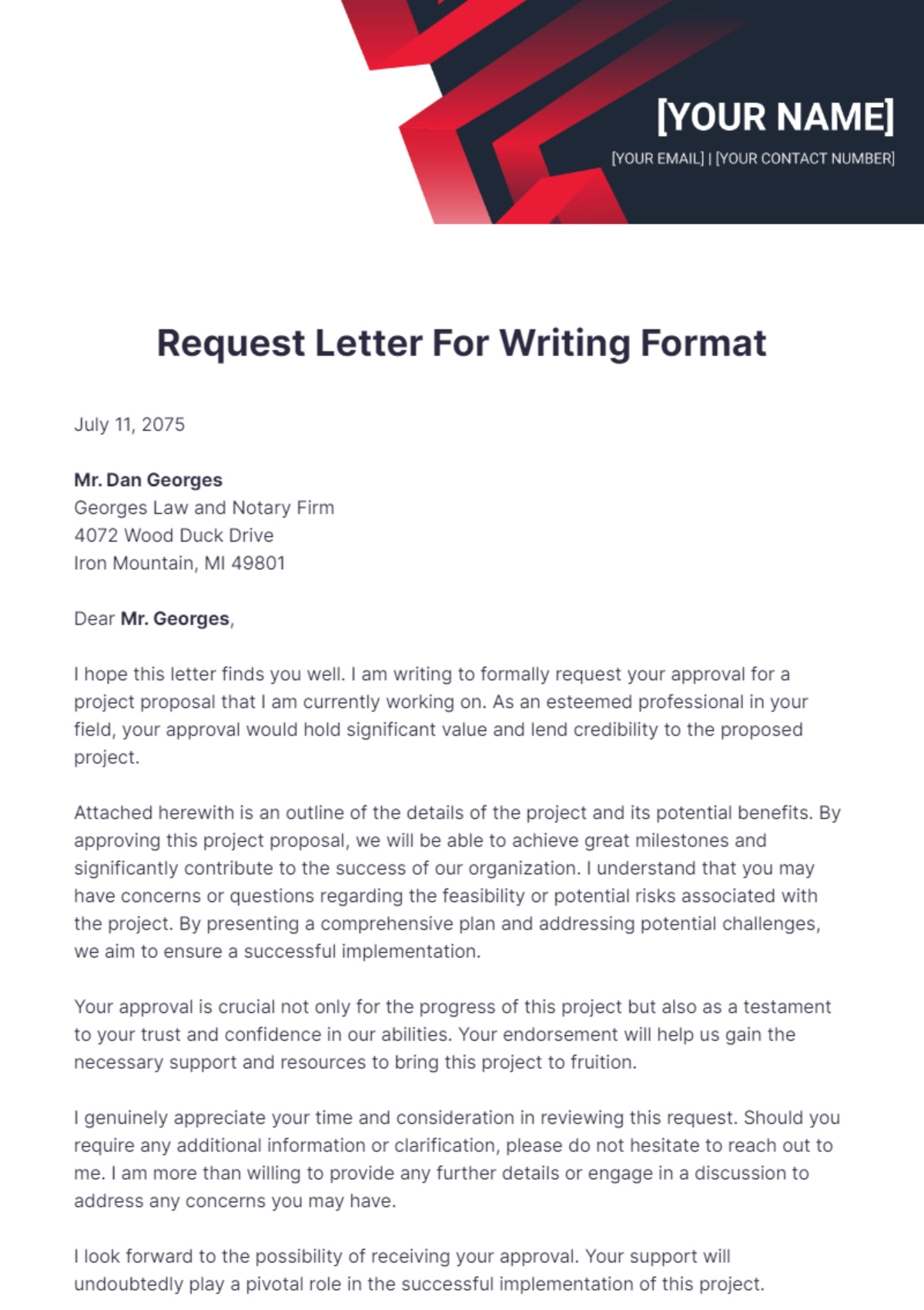 Free Request Letter Templates &amp;amp; Examples - Edit Online &amp;amp; Download inside Request Letter Sample Template