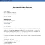 Free Request Letter Templates & Examples   Edit Online & Download With Regard To Request Letter Sample Template