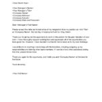 Free Resignation Letter Template   Seek Throughout Resignation Email Template Sample