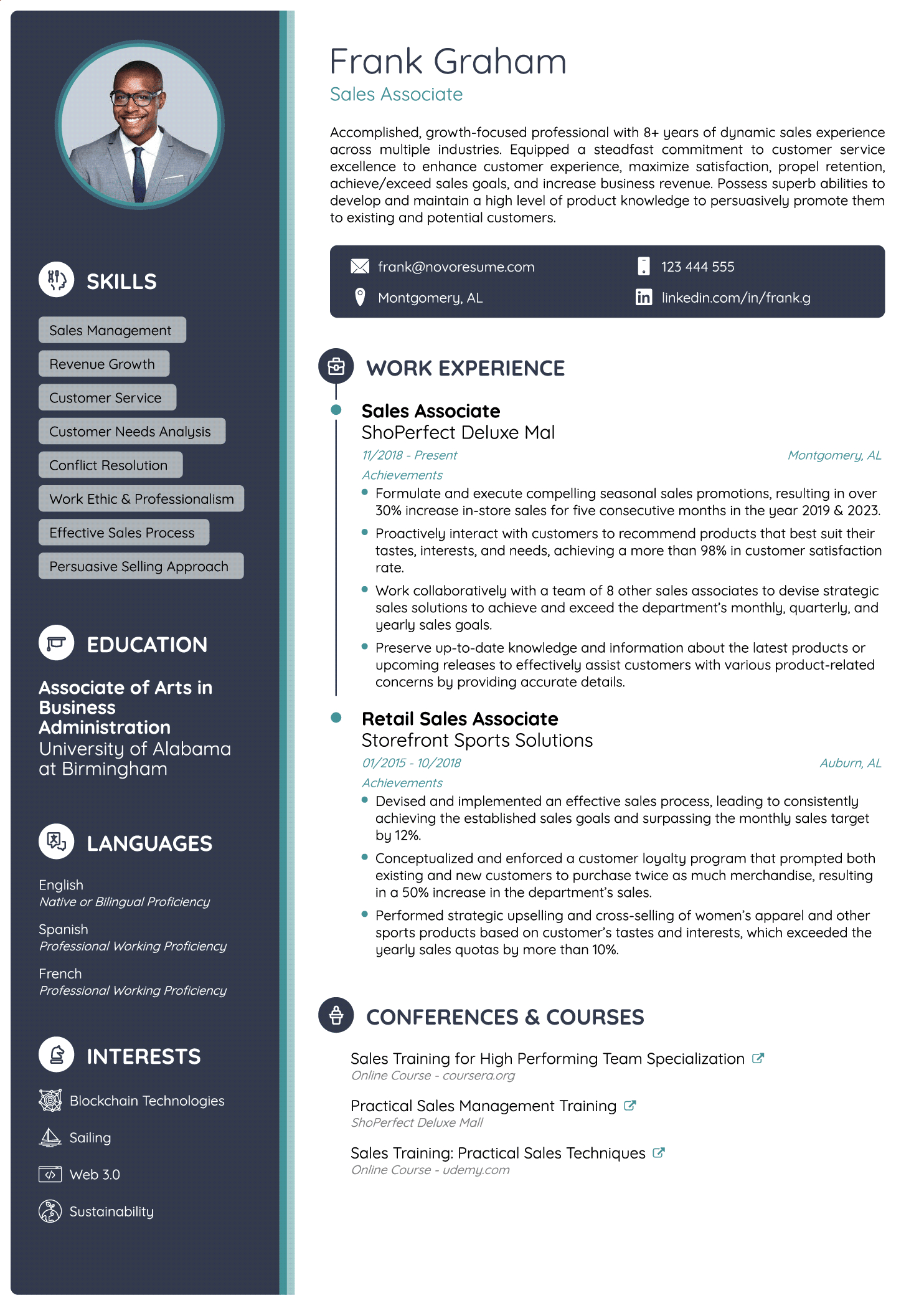 Free Resume Templates For 2024 [Download Now] inside CV Resume Sample Template