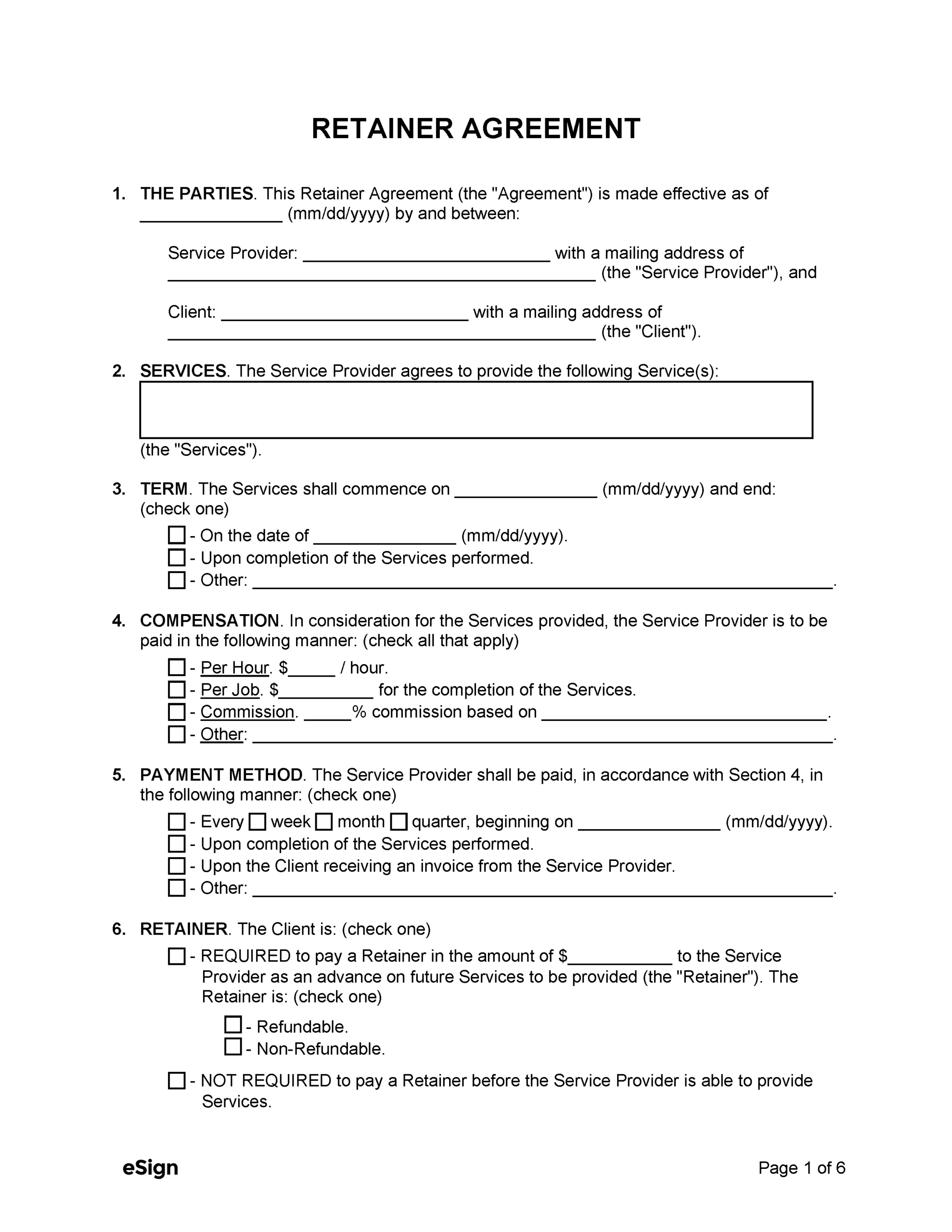 Free Retainer Agreement Template | Pdf | Word regarding Consulting Agreement Template Sample