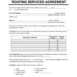 Free Roofing Contract Template | Pdf & Word With Roofing Contract Template Sample