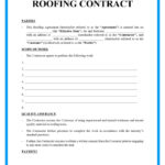 Free Roofing Contract Template Samples Inside Roofing Contract Template Sample