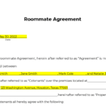 Free Roommate Agreement Template [2024 ]: Pdf + Word Pertaining To Roommate Agreement Sample Template