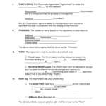 Free Roommate (Room Rental) Agreement Template   Pdf | Word – Eforms With Roommate Agreement Sample Template