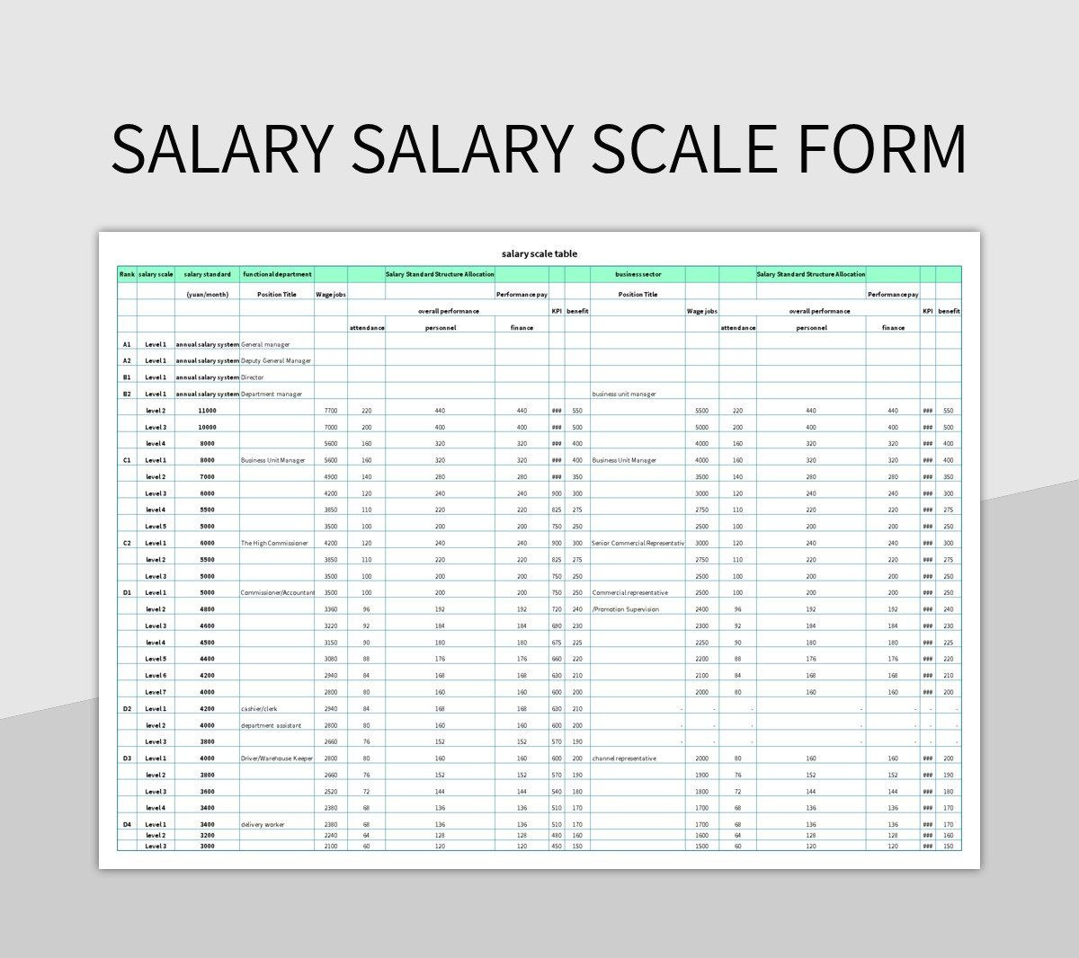 Free Salary History Templates For Google Sheets And Microsoft regarding Salary History Sample Template