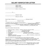 Free Salary Verification Letter Template | Pdf & Word In Salary Requirements Sample Template