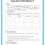 Free Sales Contract Template For Download Inside Sales Contract Sample Template