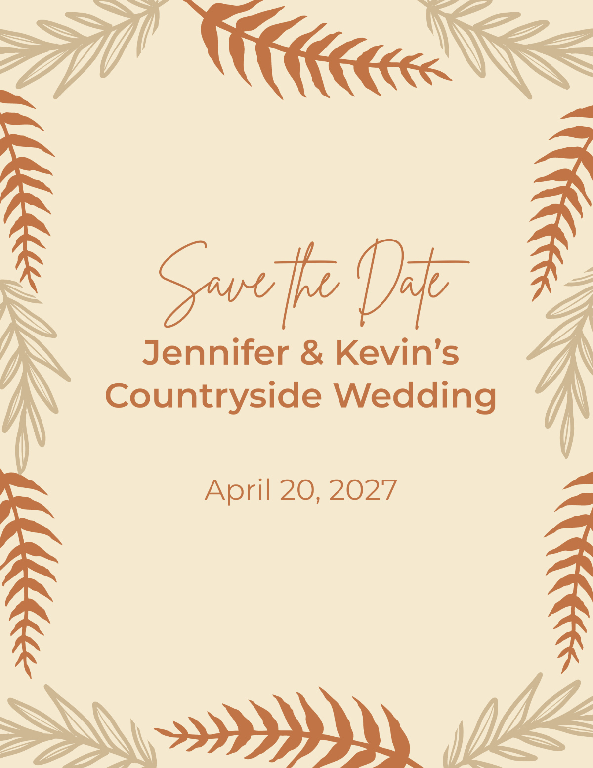 Free Save The Date Flyer Templates &amp;amp; Examples - Edit Online for Free Save The Date Sample Templates