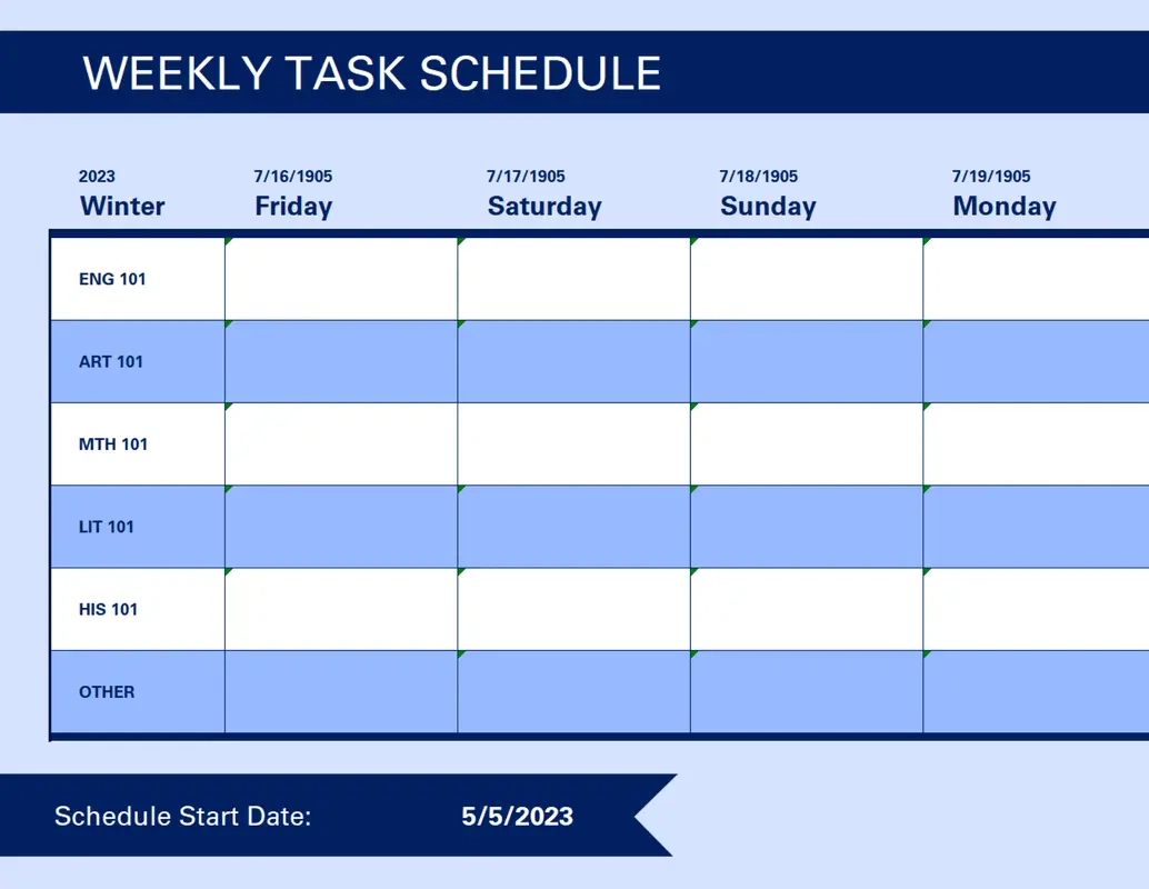 Free Schedule Templates | Microsoft Create with regard to Employee Work Schedule Template Sample