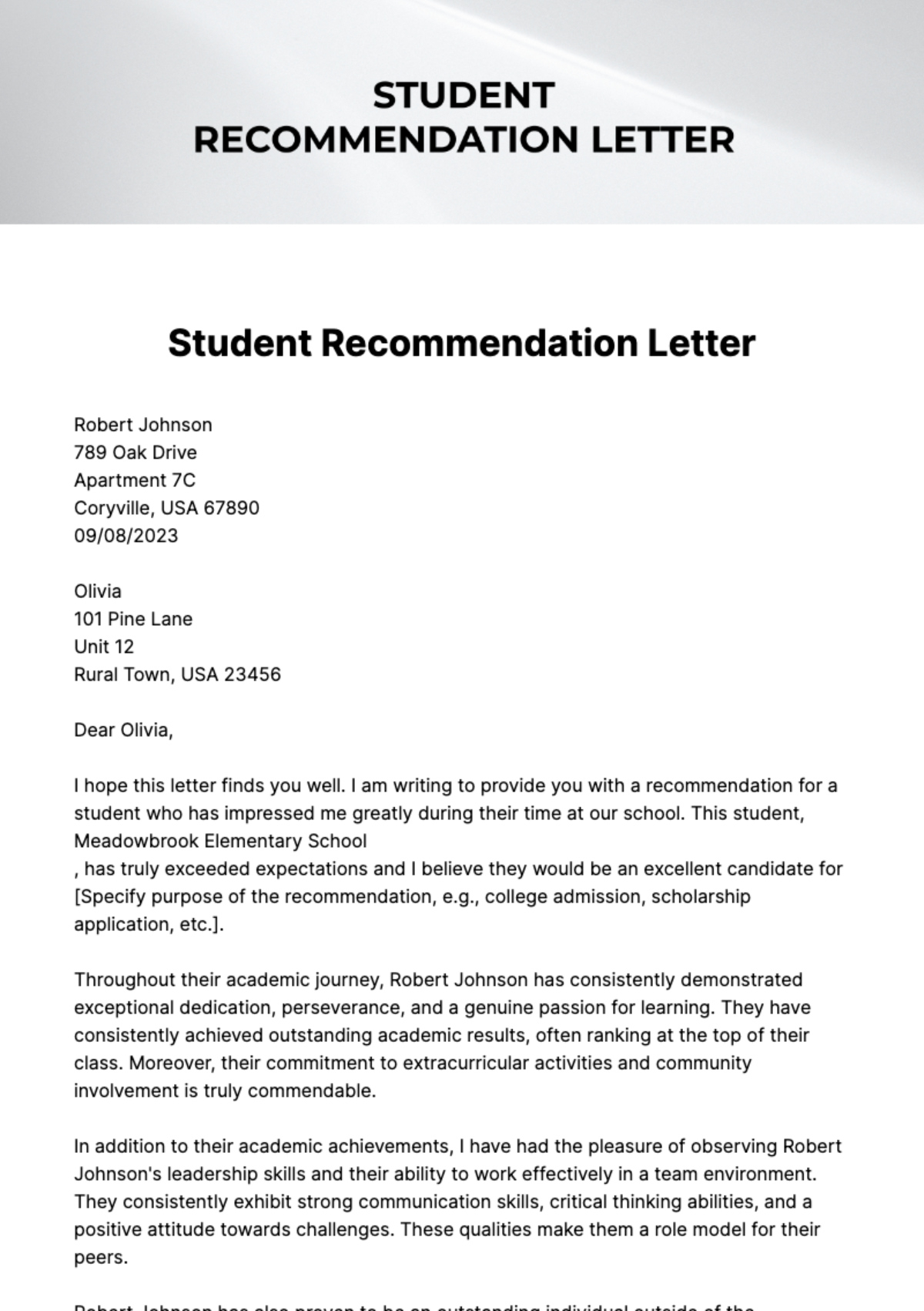 Free Scholarship Recommendation Letter Templates &amp;amp; Examples - Edit regarding Scholarship Recommendation Letter Samples And Templates