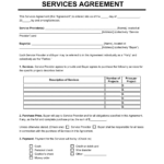 Free Service Agreement Template (Generic & 25 Types)| Pdf & Word Inside Agreement Sample Template