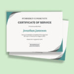 Free Service Certificate Templates & Examples   Edit Online In Certificate Of Service Sample Template