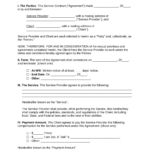 Free Service Contract Templates (15)   Pdf | Word – Eforms Intended For Business Contract Sample Template