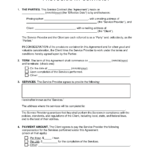 Free Service Contract Templates (20) | Pdf | Word Regarding Contract Agreement Template Sample