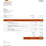 Free Service Invoice Template | Professional Invoices For Service In Invoice For Services Rendered Template Sample