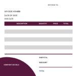 Free Service Invoice Template Sample #11 Download | Invoiceberry Regarding Service Invoice Sample Template