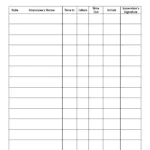 Free Sign Up Sheet | Sign In Sheet | Instant Download For Sign In Sheet Sample Template