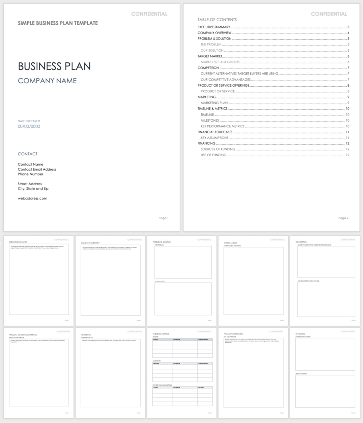 Free Business Plan Sample Template