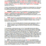 Free Standard Residential Lease Agreement Template | Pdf | Word Intended For Lease Agreement Sample Template