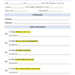 Free Team Meeting Agenda Template   Pdf | Word – Eforms Inside Agenda Template Sample