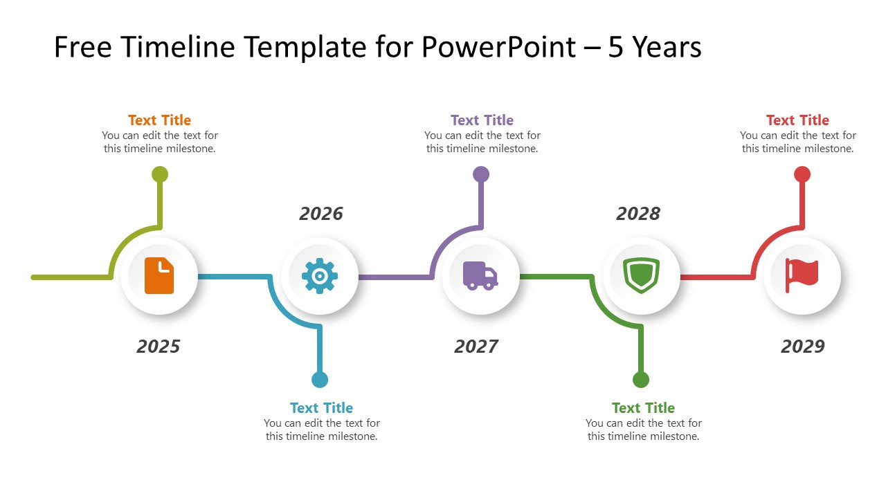 Free Timeline Template For Powerpoint &amp;amp; Presentation Slides for Free Timeline Sample Templates