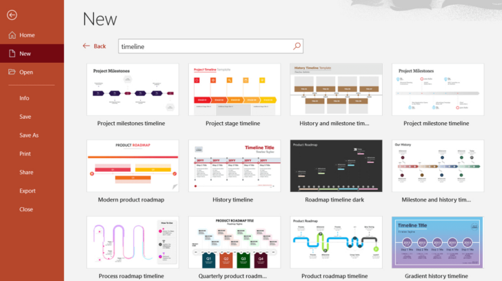 Free Timeline Sample Templates