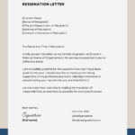 Free To Edit And Print Resignation Letter Templates | Canva Regarding Resignation Sample Template