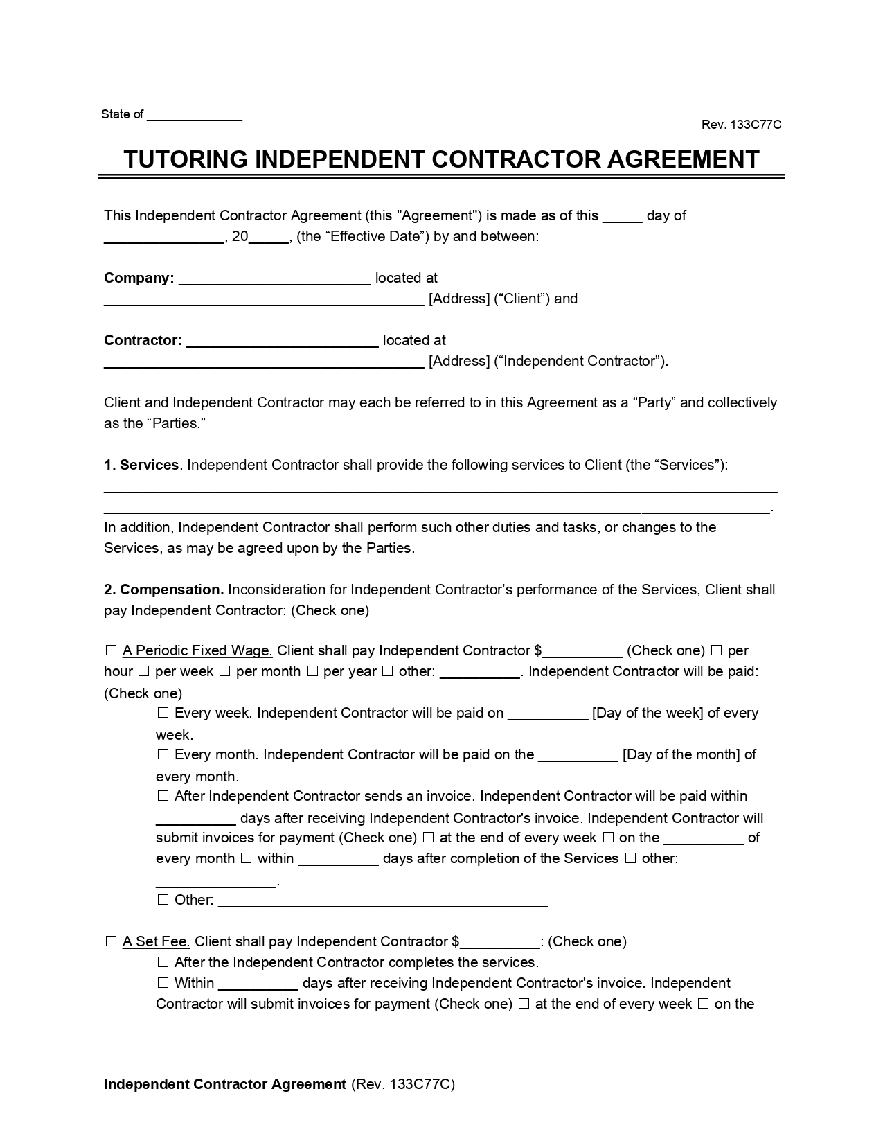 Free Tutoring Contract Template | Pdf &amp;amp; Word with regard to Teacher Contract Sample Template