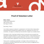 Free Volunteer Letter Templates & Examples   Edit Online Intended For Volunteer Hours Letter Sample Template