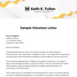 Free Volunteer Letter Templates & Examples   Edit Online Pertaining To Volunteer Hours Letter Sample Template