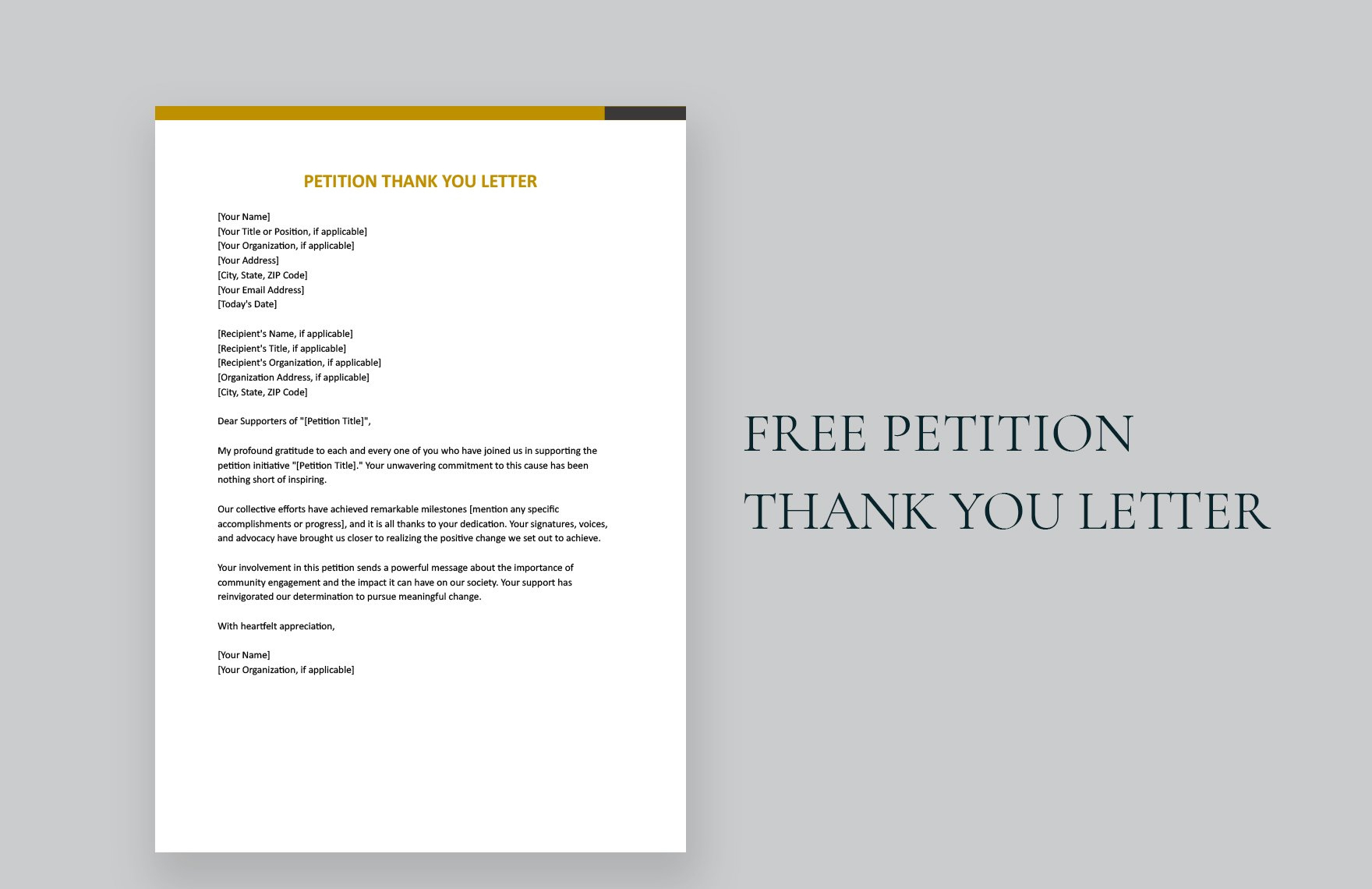 Free Volunteer Thank You Letter Templates - Download In Word in Volunteer Thank You Letter Sample Template