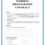 Free Wedding Photography Contract Templates Inside Wedding Contract Sample Template